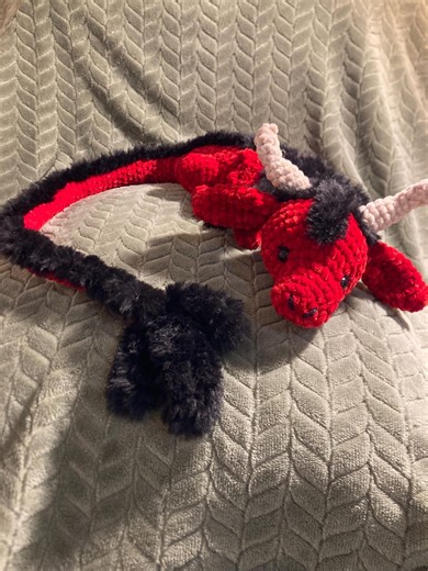 Crochet Red Dragon | Winnie the Dragon | Chinese New Year | Plushie | Amigurumi - Etsy