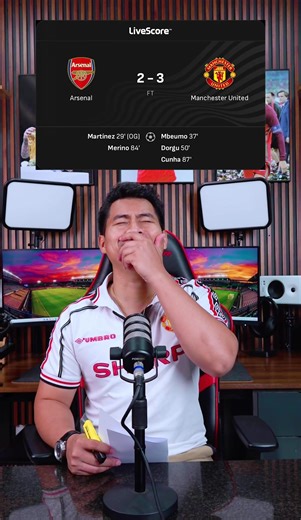 អាឡូ! កូនដំរីកាកៗ ហាសហាស 😂😂 #PremierLeague #Arsenal #ManUtd