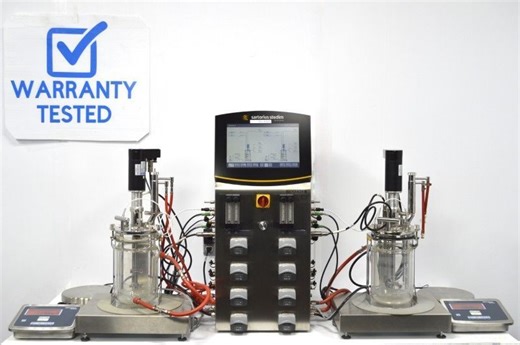 Used SARTORIUS STEDIUM Biostat B Sartorius Biostat B Dual Control Bioreactor for Microbial Cultures with 2 Liter Jacketed Autoclavable Vessels Lab - General For Sale - DOTmed Listing #5580458: