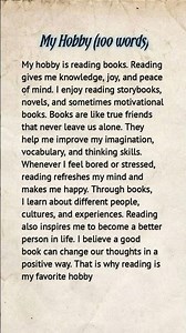 My Hobby (100 words) #learn #englishspoken #essay #learnenglishwithdsm