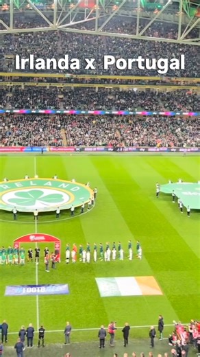 Felipe Carvalho on Instagram: "Irlanda versus Portugal agora no Aviva Stadium. O jogo é válido para as eliminatórias europeias da Copa do Mundo de 2026. Brasileiros comparecem em peso para ver a partida, assim como torcedores irlandeses e portugueses que lotam o estádio nesta noite."