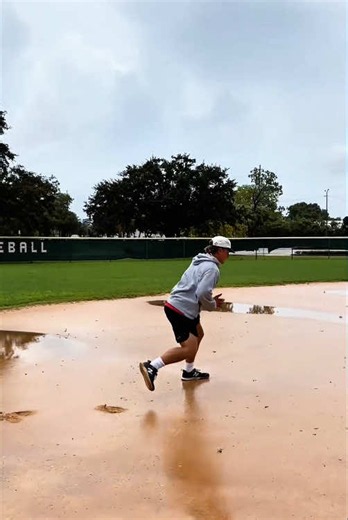 Practical Baseball Practice in the Rain: Hustle and Teamwork