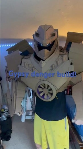 Part one gypsy danger build out now! #cardboard #cosplay