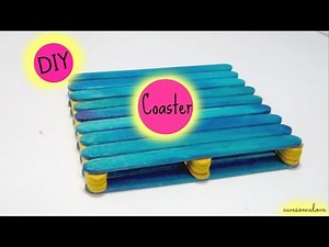 DIY: Coaster with Popsicle Sticks