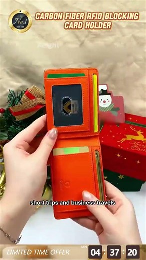 Keep your cards safe and secure with this sleek RFID blocking wallet!
