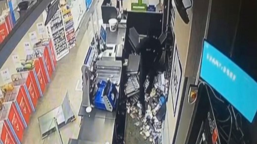 CCTV shows violent raid on Co-op store