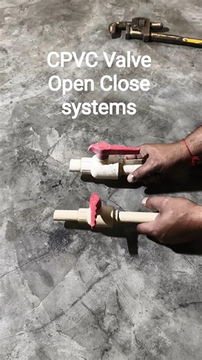 Plumbing water pipeline system | CPVC valve Open Close systems