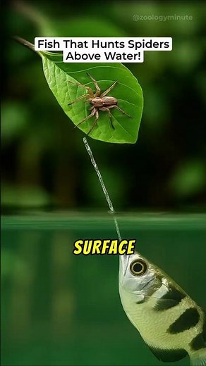 This Fish Snipes Spiders From Water!