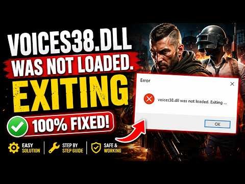 Voices38 dll was not loaded exiting fix