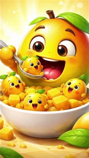 🥭 Cute Mango Cartoon | Funny 3D Mango Animation | Kids Short