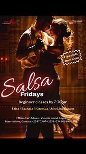 Lagos - Friday Salsa and Kizomba nights with @mrbuddysalsa and Dance & Art Alive team at Crust and Cream 11 Musa Yar'Adua off Koffo Abayomi Street in Victoria Island, fro 7.30pm till late. Patronise the restaurant and enjoy the nights activities for free. You are invited  #dancewithbuddy #salsainnigeria #salsainafrica #salsainlagos #gwepaaa #salsaCommunity #afrodance #lagos #nothingtodoinlagos #ilovesalsa #danceinnigeria | Mr Buddy Salsa | Facebook