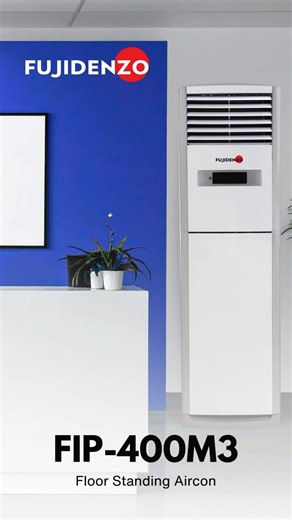 Smart Cooling for Holidays and Beyond Fujidenzo Floor Standing Aircon (FIP- 400M3) offers strong, consistent cooling for home or business use. HD Premium Inverter ensures efficient performance while lowering energy consumption. Its 5-star rating saves up to 60% on electricity. Upgrade your space this holiday season and enjoy comfort that lasts all year. Get yours now for SRP 87,950 only! For more details, visit www.fujidenzo.com #Fujidenzo #QualityAboveAll | Fujidenzo Appliances