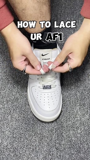 Air Force 1 Ambush Lace Tutorial: Sneaker Lacing Style