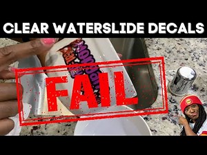 HOW TO USE CLEAR WATERSLIDE DECALS | PRINT THEN CUT