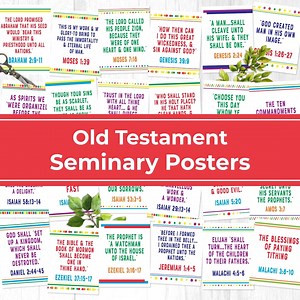 Old Testament Doctrinal Mastery Seminary Posters | LDS Seminary Helps | Digital Download - Etsy