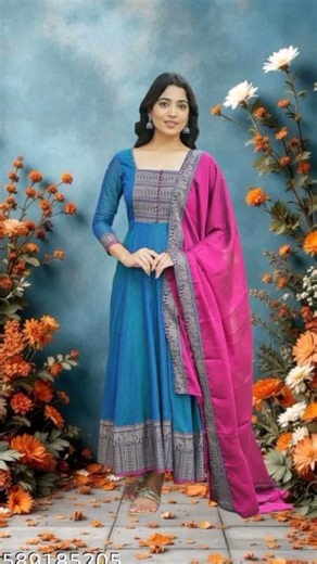 Vichitra Silk sleeve Length Three-Quarter Sleeves pattern Solid DM for Link 🖇️ #fashion #messho