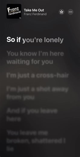 Take Me Out - Franz Ferinand #fypシ #lyrics_songs #takemeout #franzferdinand #franzferdinandtakemeout