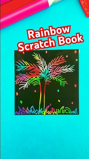 Amazing Black Magic Paper #magicart #scratchbook #shortsfeed #kidsart #stepbystepdrawing