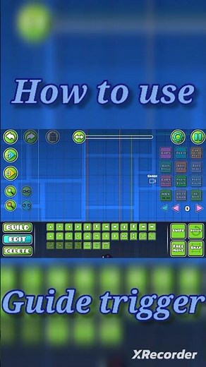 how to use the guide trigger #geometrydash #gd #guide