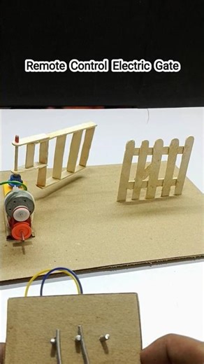REMOTE CONTROL ELECTRIC GATE PROJECT USING DC MOTOR | SCHOOL SCIENCE PROJECT