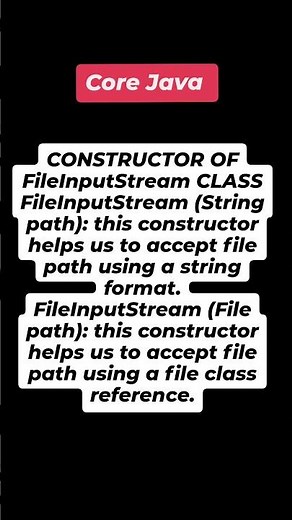 "Understanding Java's FileInputStream Constructors: Reading Files with String and File Paths"