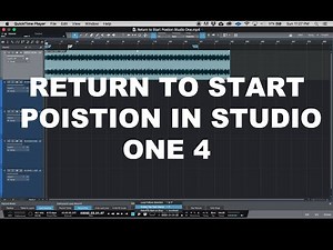 How to Return to Start on Stop in Studio One 4