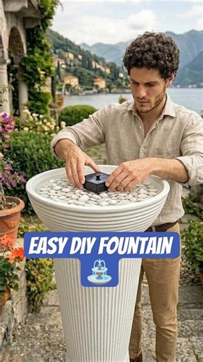 DIY Luxury Garden Fountain from Plastic Pots ⛲