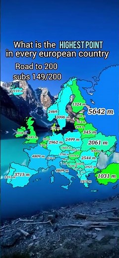 Whatbis the highest point in every european country? #mapping #geographythroughmaps #geography #fun