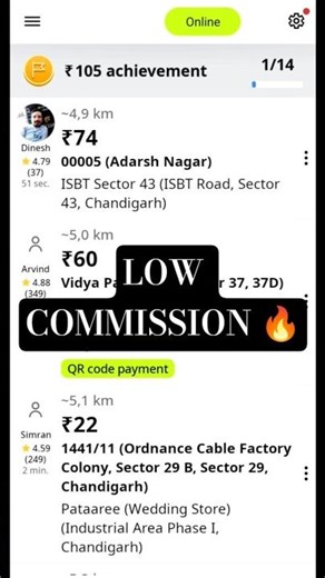 InDriver 🏍️ka Commission सबसे कम 😱#indriver #bome #bikeride #rider