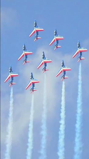 The Patrouille de France over the skies of Paris