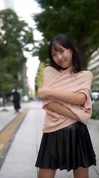 丸の内ブリックスクエアでモデル撮影、モデルは唯花 Model shooting at Marunouchi Brick Square、the model is Yuina