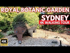 Royal Botanic Garden Sydney 4K Walking Tour | Sydney Australia | Woodward Culture