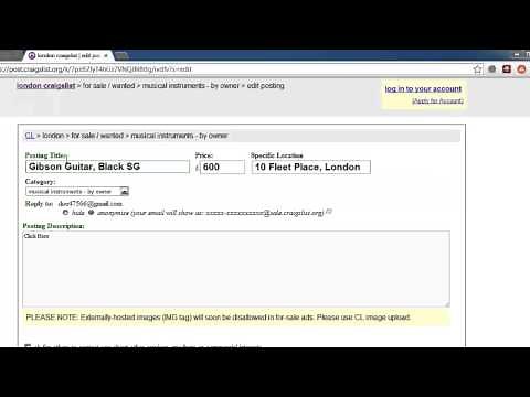 How to Edit or Delete Post in Craigslist