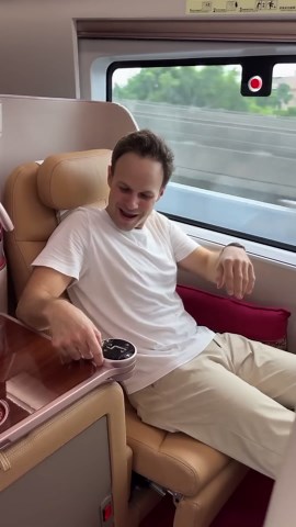 Inside China’s business class train - pure luxury on rails