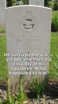 🌺 “The Airman Who Survived War but Not Peace” The Story of Flight Lieutenant Charles Thomas Dillon