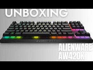 Alienware AW420K TKL Gaming Keyboard Unboxing | ASMR Sound Test & First Impressions