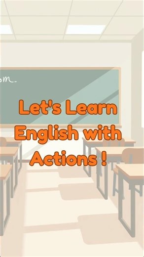 Classroom Actions in Seconds !🧑‍🏫 #ActionVerbsVocabulary#ClassroomActions#EnglishforBeginners