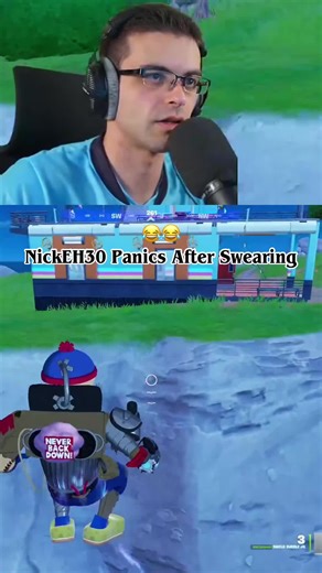 NickEh30's First Live Stream Swearing Moment