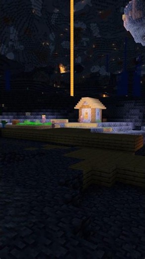 I SPAWNED in a Minecraft CAVE with a VILLAGE and MINESHAFT!