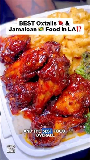 BEST Oxtails & Jamaican Food in LA!?📍Tev’s Kitchen. #jamaicanfood #beef #foodie #foodvlog