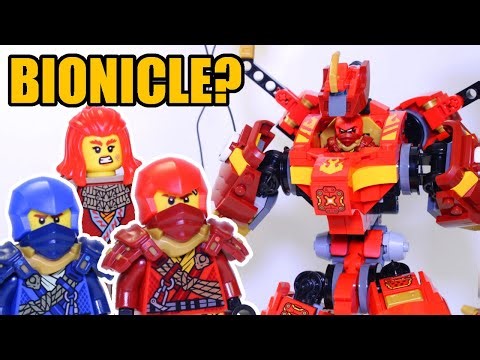 BIONICLE Fans will LOVE This Ninjago Set! Kai's Climber Mech Review!