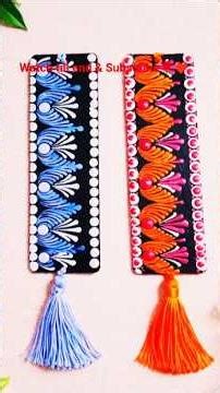 Bookmark 🔖#Mandala bookmark with Tassel #Unique mandala design #viral #ytshort