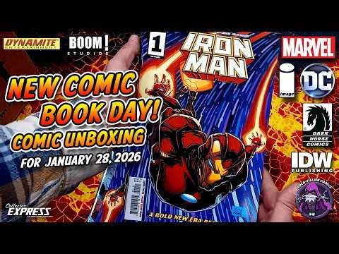New COMIC BOOK Day - Marvel & DC Comics Unboxing January 28, 2026 - New Comics This Week 1-28-2026