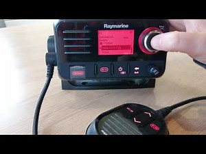 RAY 50 Receiving A Routine DSC Call - Raymarine VHF Marine Radio