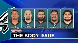 Eagles offensive line featured in ESPN's 2019 Body Issue