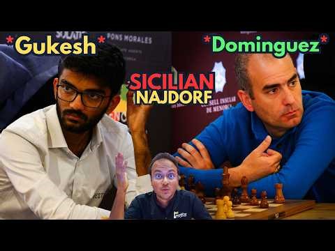 The World Champion plays a fiery game | Gukesh vs Leinier Dominguez | Menorca Masters 2026