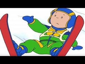 Funny Animated cartoon | CAILLOU GOES SKIING | Cartoons for Children Full Episodes - HOUR LONG - Videos For Kids