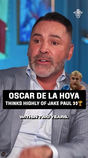 ALL THE SMOKE Boxing on Instagram: "World champion @JakePaul? @OscarDeLaHoya sees it happening soon 🔮🏆 Check out the full interview on @officialringchamps"
