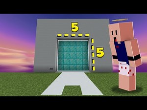 How to make an automatic 5x5 door - Minecraft Bedrock
