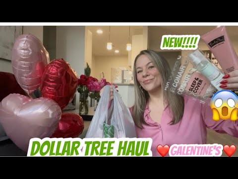 DOLLAR TREE HAUL | NEW | AMAZING BRAND NAME ITEM FINDS 😱| GALENTINE ITEMS 💕